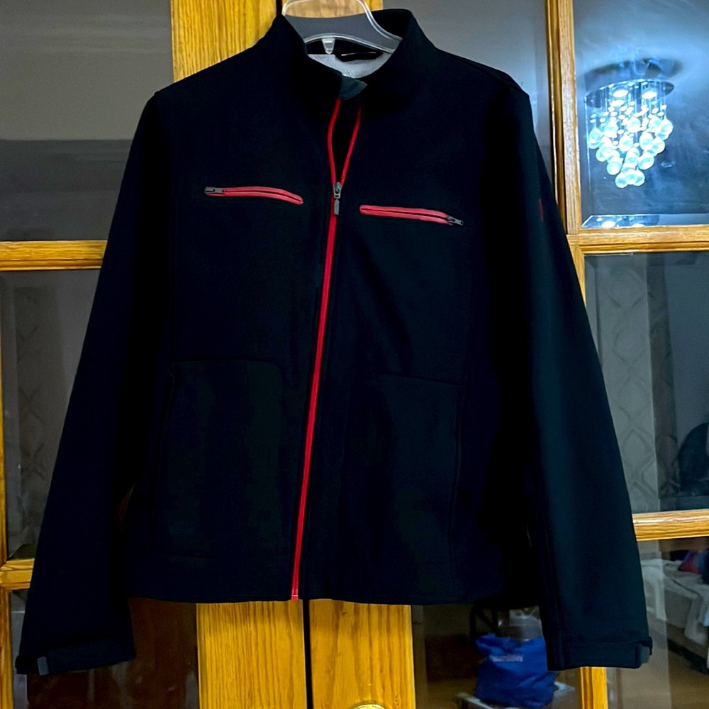 Pre-Owned Fila Men Black Jacket, Size XL in Great condition.
